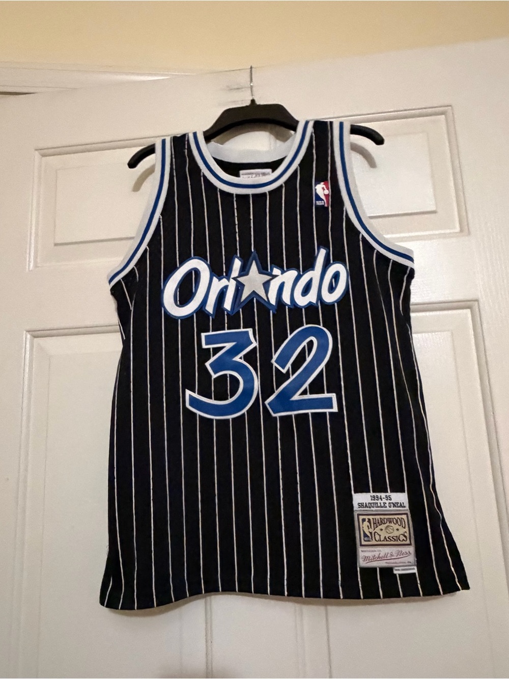 SHAQUILLE O'NEAL ORLANDO MAGIC HWC THROWBACK NBA SWINGMAN JERSEY 1994-95 L 14 16